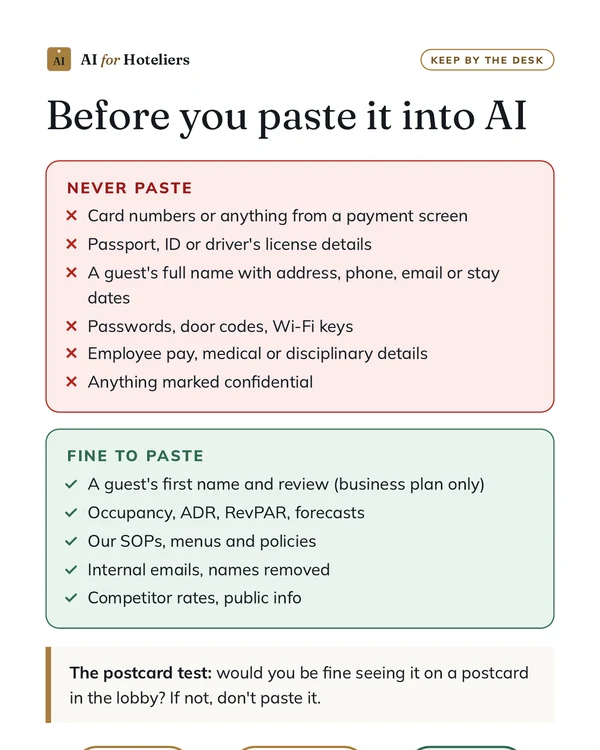 Do-Not-Paste desk card